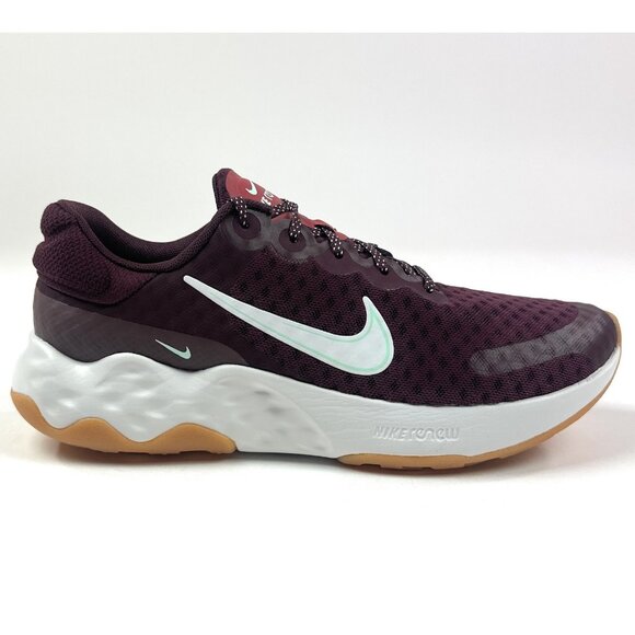 Nike Renew Ride 3 Womens Burgundy White Running Shoes Sneakers DC8184-601